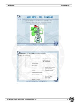 ME Engine Training Overview Rev3.0 | PDF