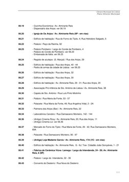 Câmara Municipal de Lisboa 
Plano Director Municipal 
 
111
06.19 
- Cozinha Económica / Av. Almirante Reis 
 
- Dispensári