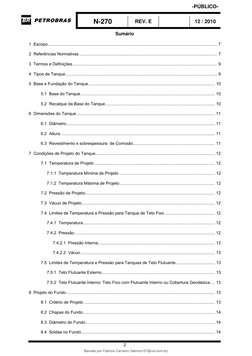 N-270 
REV. E 
 
12 / 2010 
 
2 
Sumário 
 
1  Escopo....................................................................