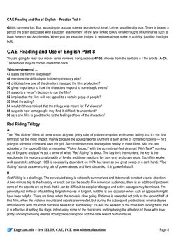 CAE Reading and Use of English Practice Test 9 Printable | PDF ...