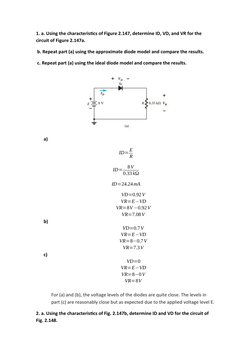 Diode Circuit Analysis and Voltage Calculations | PDF | Diode ...