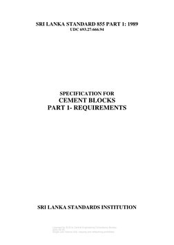 SLS 855: Cement Block Specifications | PDF | Length | Building Engineering