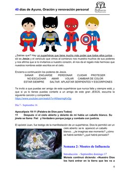 40 días de Ayuno, Oración y renovación personal 
______________________________________________________
¿Sabías que? Hay un s