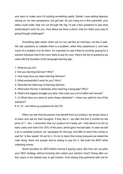 and want to make sure I'm building something useful. Earlier I was adding features
relying on my own perspective, but got los