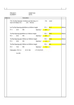 Tie Rod Load Calculation for Walls | PDF | Building Technology | Materials