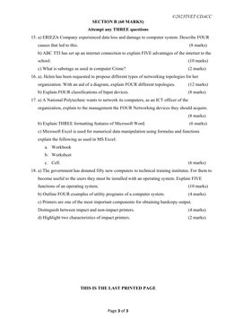 Level 6 Digital Literacy Assessment 2023 | PDF | Microsoft Excel ...