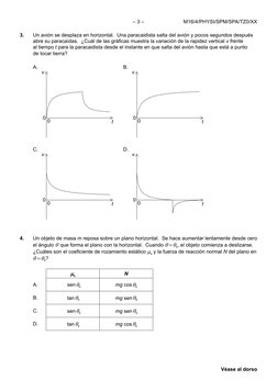 M16/4/PHYSI/SPM/SPA/TZ0/XX
– 3 –
Véase al dorso
3.	
Un avión se desplaza en horizontal.  Una paracaidista salta del avión y p