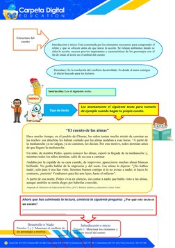 ANEXO 4:
Instrucción: Lee el siguiente texto.
Tipo de texto
Lee atentamente el siguiente texto para to