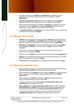 Hsec Matrix BHP HSEC Management Standards Overview | PDF | Risk | Risk Management
