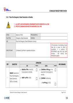 Emergency Diesel Generator Operation Guide | PDF | Electric Generator ...