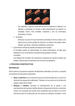 − De máquinas: material construido de forma mecánica en talleres o en 
fábricas y quemadas en hornos a alta