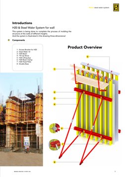 Struct Vs Waler Manar Steel Waler Formwork System | PDF | Beam (Structure) | Concrete