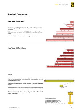 Struct Vs Waler Manar Steel Waler Formwork System | PDF | Beam (Structure) | Concrete