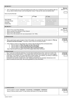 ACE-III Cognitive Examination Guide | PDF | Cognition | Cognitive Science