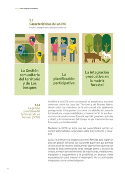 Se define a la GCTB como un conjunto de decisiones y acciones 
colectivas sobre los usos del Territorio y del Bosque Nativo,