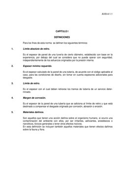AVIII-4-1.1
CAPITULO I
DEFINICIONES
Para los fines de esta norma  se definen los siguientes términos:
1.
Límite absoluto de r
