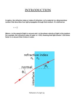Refractive Indices of Water and Oil | PDF | Refractive Index | Mirror