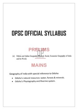  
 
OPSC OFFICIAL SYLLABUS 
 
PRELIMS 
 
MAINS 
 
