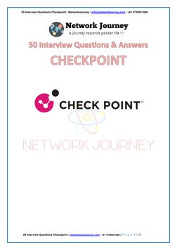 Checkpoint Interview Questions Check Point Firewall Interview Questions | PDF | Security | Computer ...