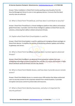 Checkpoint Interview Questions Check Point Firewall Interview Questions | PDF | Security | Computer ...