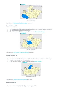 INDORE DIVISION 
Learn about the Literature of Madhya Pradesh (https://testbook.com/mppsc-preparation/literature-of-madhya-