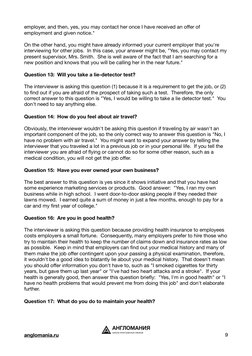 employer, and then, yes, you may contact her once I have received an offer of
employment and given notice."
On the other han