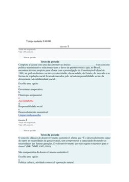 Tempo restante 0:40:00
Questão 1
Ainda não respondida
Vale 1,00 ponto(s).
Marcar questão
Texto da questão
Complete a lacuna c