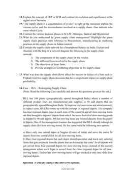 SCM Question Bank for Exam Preparation | PDF | Supply Chain Management ...
