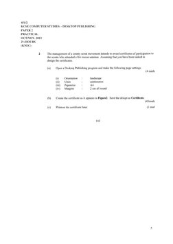 KCSE Computer Studies Paper 2 Practical | PDF | Technology & Engineering