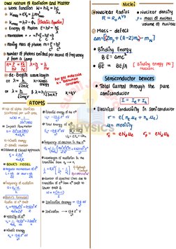 S
u
n
i
l
 
J
a
n
g
r
a
PHYSICS 
Dual Nature of Radiation and Matter
Nuclei
#Work function
W = ho=h2
Xo
⑲Nuclear Radius
· Nuc