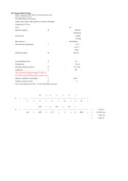 PSV Sizing and Calculation Guide | PDF | Pressure | Gases
