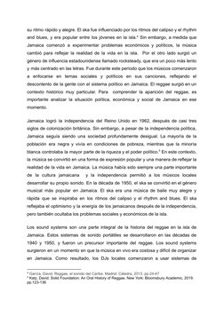 su ritmo rápido y alegre. El ska fue influenciado por los ritmos del calipso y el rhythm
and blues, y era popular entre los j
