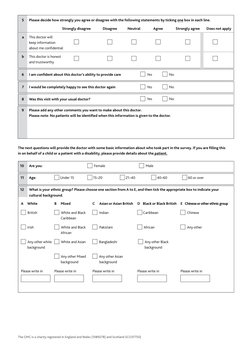 GMC Patient Feedback Questionnaire | PDF | Health Sciences | Public ...