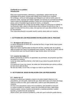 Confiando en su palabra
Introducción
Ellos eran experimentados, talentosos y capacitados, sabían todo tipo de 
estrategias de