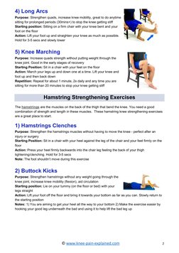 Knee Strengthening Exercises Guide | PDF | Foot | Knee