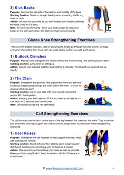 Knee Strengthening Exercises Guide | PDF | Foot | Knee