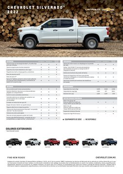 ●  EQUIPAMIENTO DE SERIE 
●  NO DISPONIBLE
Imágenes de carácter ilustrativo. En General Motors de México, S. de R.L. de C.V.