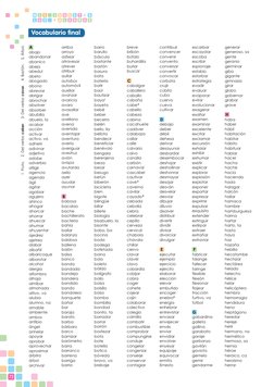 1. Fruto.    2. Del verbo caber.    3. Del verbo cavar.    4. Bastón.    5. Árbol.
A
abajo
abandonar
abanico
abeja
abedul
abe