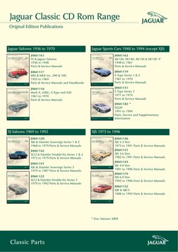 Jaguar Parts & Service Manuals Overview | PDF | Sedans