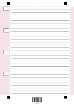 IB Answer Booklet 1 - 4 Pages - NEW | PDF