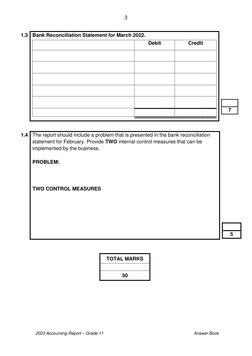 Grade 11 Accounting Term 1 Report 2023 | PDF | Debits And Credits ...
