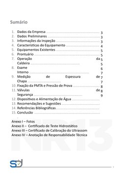 2
Sumário
1. Dados da Empresa ........................................................
2. Dados Preliminares ................