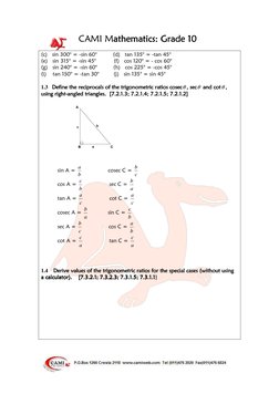 CAMI Mathematics
athematics
athematics
athematics: Grade 10
: Grade 10
: Grade 10
: Grade 10 
 
 
(c)   sin 300