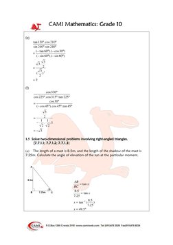 CAMI Mathematics
athematics
athematics
athematics: Grade 10
: Grade 10
: Grade 10
: Grade 10 
 
 
 
(e)