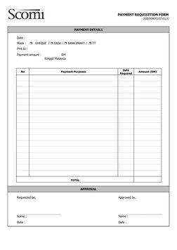 Payment Requisition Form Template | PDF | Payments | Money