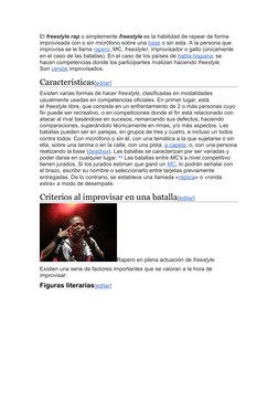 (https://es.wikipedia.org/wiki/Archivo:Mc_Supernatural.jpg)El freestyle rap o simplemente freestyle es la habilidad de rapea