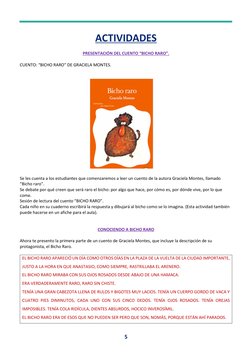 Actividades del Cuento 