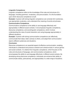 Understanding Discourse Competence | PDF | Linguistics | Communication