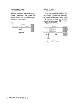Structural Theory Problem Sets | PDF | Beam (Structure) | Mechanics