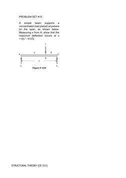 Structural Theory Problem Sets | PDF | Beam (Structure) | Mechanics